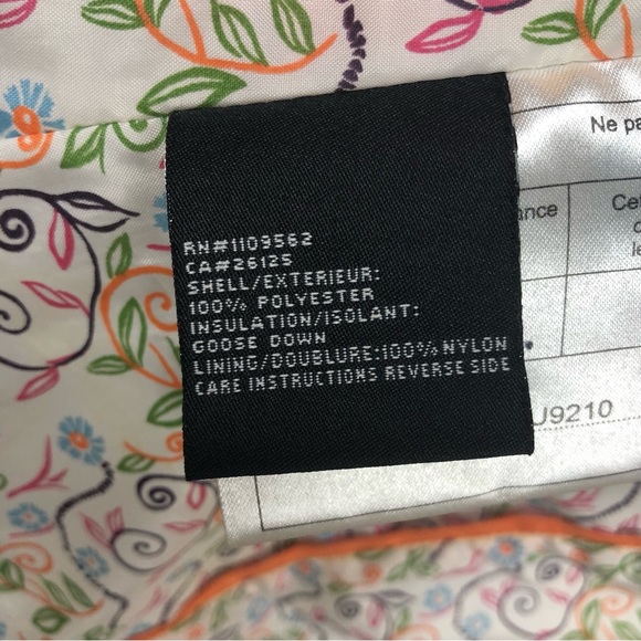 SUNICE Goose Down Puffer Jacket Coat Size 8 Full Zip Thumbhole Sleeve Inner Hood - Picture 11 of 16